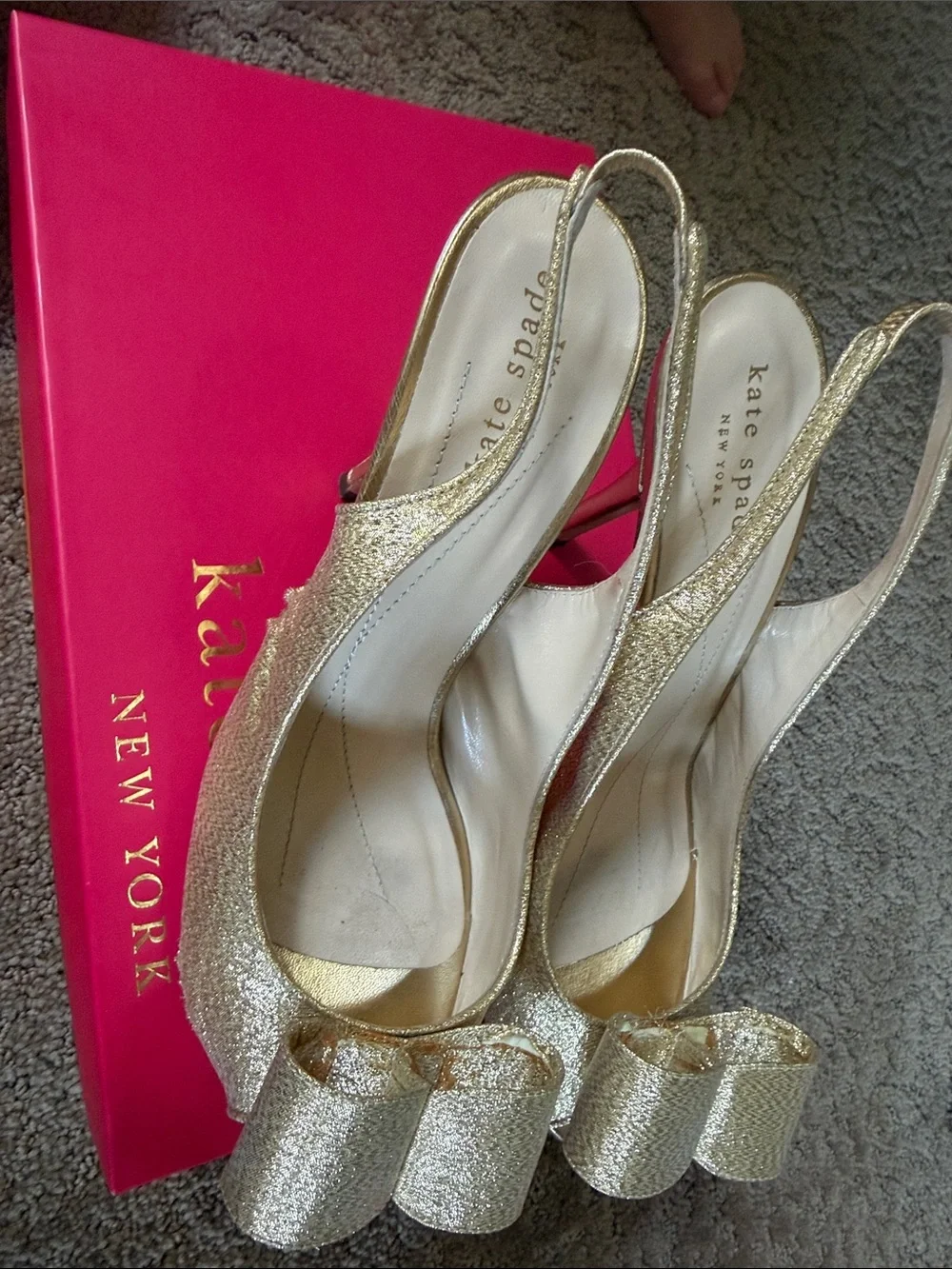 kate spade sparkling gold